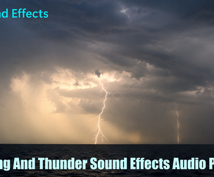 Lightning And Thunder Sound Effects Audio Package