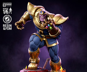 Wicked Thanos Sculpture: Tested and ready for 3D printing (STL FILES)