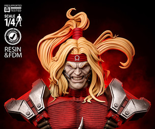 Wicked Marvel June 2026 Term Omega Red Portrait Bust: Tested and ready for 3D printing (STL FILES)
