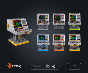 SCI FI Control Panel V1 - Futuristic – Game Ready
