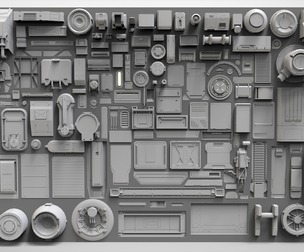 Sci fi trim sheets 9