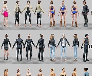 12 Rigged Female Characters