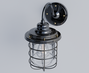 Industrial Cage Wall Sconce