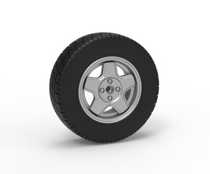 Front wheel of BriSCA Formula 2 Stock Car Scale 1:25