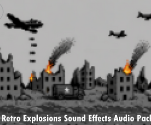 8Bit Retro Explosions Sound Effects Audio Package