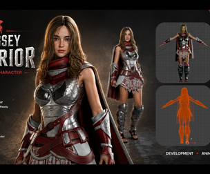 Odyssey Warrior - 3D Rigged Character