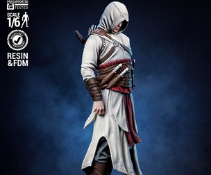 Wicked Video Games Altair Sculpture: Tested and ready for 3D printing