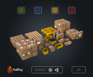 Warehouse Crates Pack V1 - Industrial Storage