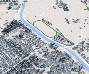 Low Poly Sao Paulo City Brazil 3D Model