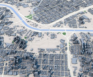 Low Poly Sao Paulo Cityscape Brazil 3D Model