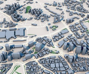 Low Poly Seoul City South Korea 3D Model