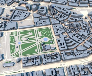 Low Poly St. Michael & St. Gudula Cathedral Belgium 3D Model
