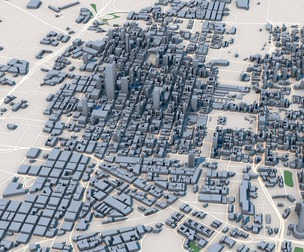 Low Poly Johannesburg City South Africa 3D Model