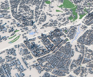 Low Poly Nairobi City Kenya 3D Model