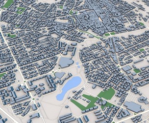 Low Poly Rimini City Italy 3D Model