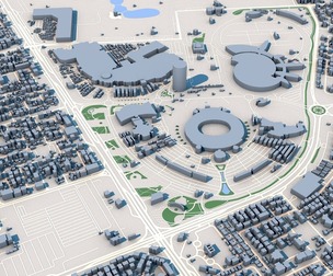 Low Poly Aspire Tower Tornado Tower Doha Qatar 3D Model