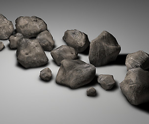 Low poly rocks