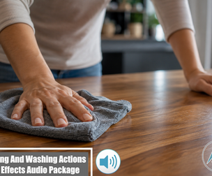 Cleaning And Washing Actions Sound Effects Audio Package