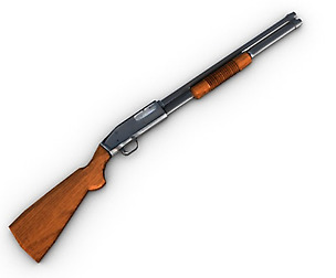 Low poly Shotgun