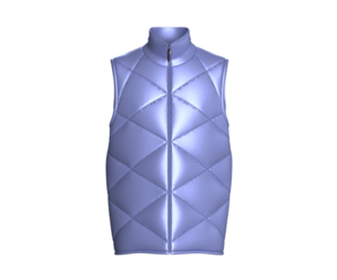 Men Diamond-Quilted Zip Up Puffer Jacket | Marvelous / Clo3d / obj / fbx