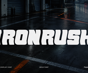 IronRush — Gym Sport Display Font