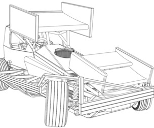 SVG files of BriSCA Formula 1 Stock Car for Asphalt while turning