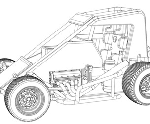 SVG files of Midget car