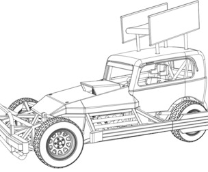 SVG files of New Zealand Superstock car Version 1