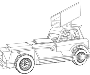 SVG files of New Zealand Superstock car Version 3