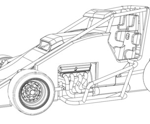 SVG files of Pavement Sprint car Version 1