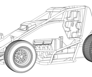 SVG files of Sprint car