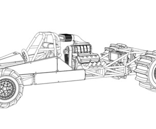 SVG files of Dirt Dragster Version 3