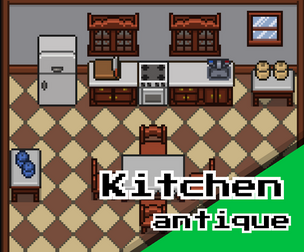 16x16 Antique Kitchen Set