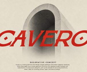 Cavero — High-Contrast Decorative Serif Font for Luxury Branding
