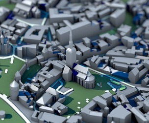 Low Poly Alexander Nevsky Cathedral in Tallinn Estonia 3D Model