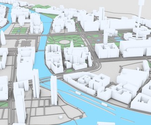 Low Poly Berlin Cityscape – Germany Detailed 3D City Model Map