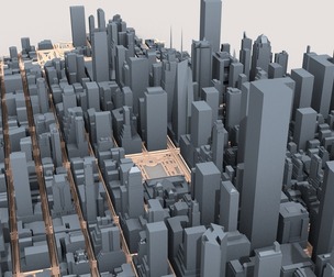Low Poly New York Cityscape Vol.8 USA 3D Model