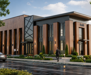 Modern office building