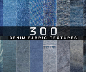 300 Denim Fabric Textures, Blue Jeans, Canvas, Natural Linen, Cotton, Vintage, Torn, Ripped Overlays