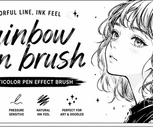 Rainbow Pen Brush