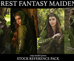Fantasy Forest Maiden 2 - Stock Model Reference Pack