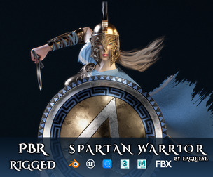 Spartan Warrior - Game Ready