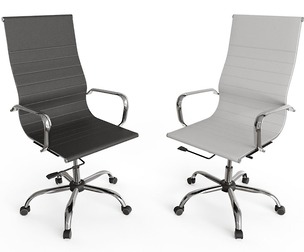 Modern Executive Office Chair Set with High Back