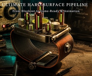 Retro Futuristic Signal Scanner – AAA Game Ready Asset / 3DModel + Full Tutorial