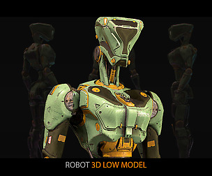 Humanoid robot 3D Model