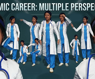 Female Medical Doctor Character Fully Rigged with Facial Expressions  Poses