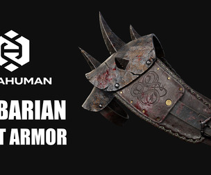 Barbarian Chest Armor For MetaHuman Vol 01