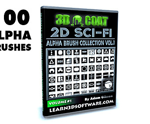 Sci-Fi Alpha Brush Collection- Volume #1