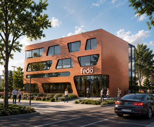 Futuristic office building