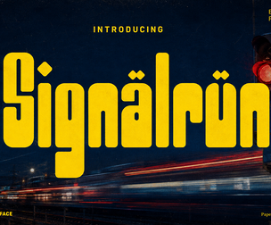 Signalrun — Bold Display Font for Branding & Posters